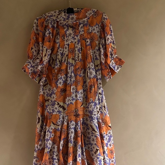 Free People Sugar Crush Mini Cobalt Dress / Combo Floral NWT - Picture 5 of 6